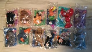 1998 McDonald’s Ty Beanie Babies Complete Set of 12 - - RARE 2