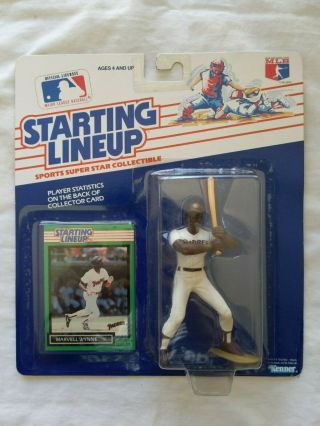 1989 Marvell Wynne Slu Kenner Starting Lineup Baseball - Padres - Moc Vintage