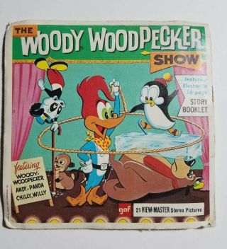 View - Master The Woody Woodpecker Show B508 - 3 Reel Set,  Booklet