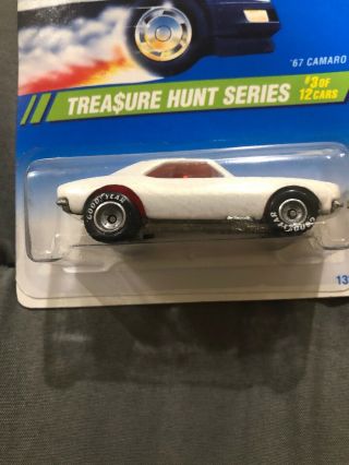 Hot Wheels ‘67 Camaro White 1995 Treasure Hunt “Grail Car” With Others 8