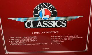 Lionel Classics 6 - 13107 1 - 408E Locomotive - State Brown - Standard Gauge 11