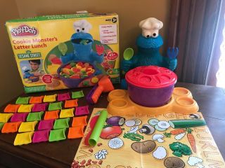 Play Doh Sesame Street Cookie Monster’s Letter Lunch Complete Letters & Numbers
