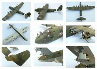 BLOHM & VOSS BV - 222A - 0 Viking,  Luftwaffe,  194,  scale 1/72,  Hand - made plastic model 3