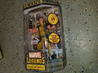 Toybiz Marvel Legends Icons 12 " Wolverine Unmasked Logan Variant 2006