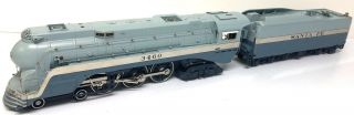Mth 20 - 3194 - 1 Santa Fe 4 - 6 - 4 Blue Goose Steam Engine W/box