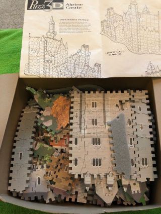 Puzz 3d Wrebbit 4436 - I Alpine Castle 1000 Piece Puzzle Milton Bradley