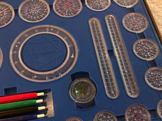 1967 KENNER ' S SPIROGRAPH SET No.  401 WITH ALL GEARS 5