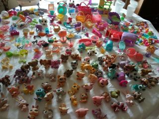 Littlest Pet Shop 60 Pets And Accessories More Than 200 Items Furniture Vehicles