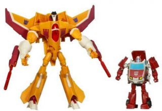 2008 Transformers Animated Sunstorm And Ratchet Set Target Exclusive