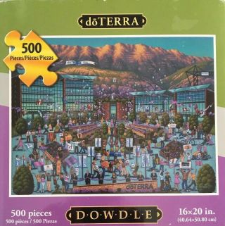 Dowdle Doterra 500 Piece Jigsaw Puzzle 16”x20” Rare Complete