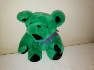 Grateful Dead Dancing Bear 12 " Steven Smith Plush Green Jointed Stuffed Animal