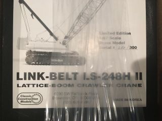 Classic Construction Models 1:87 Precision Scale Link - Belt 248h Ii Lattice Boom