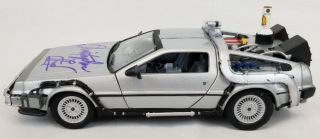 Christopher Lloyd Signed Back To The Future Delorean Time Machine 1:24 DC Car 3