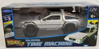 Christopher Lloyd Signed Back To The Future Delorean Time Machine 1:24 DC Car 9