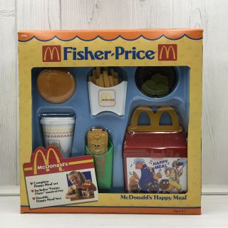 1988 Fisher Price Mcdonald’s Play Food Happy Meal Toy Meal 2155 3