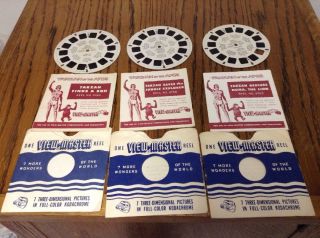 Viewmaster Reel X 3 Tarzan Of The Apes 1955 Set 976 A B C Stories Series Sawyers