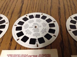 Viewmaster Reel x 3 Tarzan of the Apes 1955 Set 976 A B C Stories Series Sawyers 3