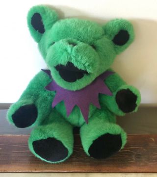 Grateful Dead Steven Smith 12 " Jointed Deadhead Bear Plush Plush Green Purple A,