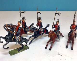 HEYDE – 5 Prussian Lancers,  Made in Germany,  ca.  1920s. 4
