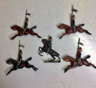 HEYDE – 5 Prussian Lancers,  Made in Germany,  ca.  1920s. 6