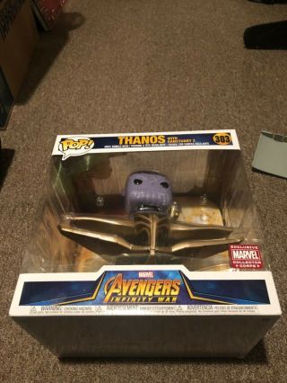 Marvel Collector Corps Thanos With Sanctuary 2 Funko Pop Figure