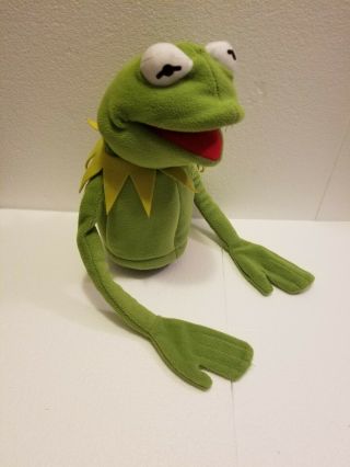 Muppet Hand Puppets FAO Schwarz Fozzie Bear & Kermit the Frog Disney Plush Rare 4
