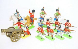 Britains Ltd 1:32 Deetail Napoleonic French & British Waterloo Soldiers Set Nm