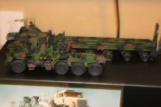 Oshkosh Het M1070 Transporter W/ M1000 Trailer By Twh / Sword 1:50 Model & Tank