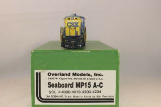 Ho Scale Brass Overland Seaboard Mp15ac C/p Csx W/dcc