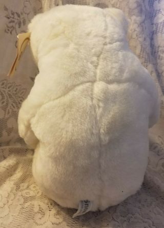 Russ Caress Soft Pet Snowy White Plush Teddy Bear Stuffed Animal Tag 12 
