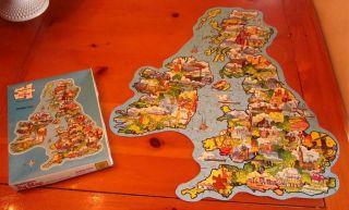 Waddington’s Jig Map British Isles Jigsaw Puzzle Missing Piece 1979