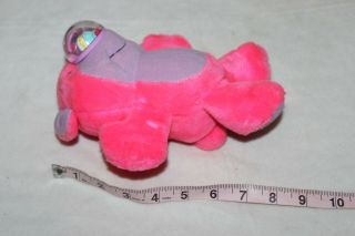 1987 Playskool Nosy Bear Popper Pink Plush Teddy Vintage Toy 8 