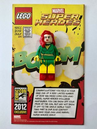 Sdcc 2012 Lego Marvel Phoenix Jean Grey Minifigure (x - Men)