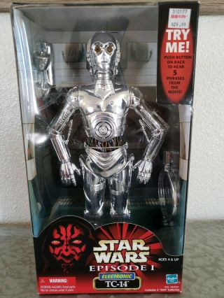 Star Wars Episode 1 Tc - 14 Protocol Droid Electronic 12 Inch Figure
