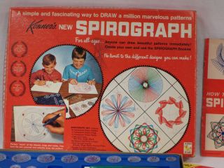 1967 Kenner Spirograph & 4 Refill Kits w/ Designs Fun Artistic Creative 2