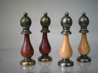VINTAGE ITALIAN CHESS SET WOOD AND METAL Q 103 mm AND CHESS BOARD 8