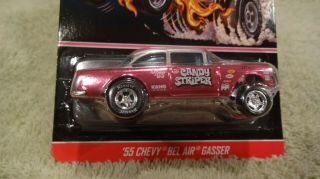 THE Hot Wheels RLC CANDY STRIPER Pink 55 Chevy Bel Air Gasser 908/4000 3