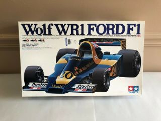 Tamiya Wolf Wr1 Ford F1 Formula One Car 1:12 Scale Plastic Kit 12024 Open Box