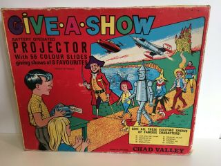 Chad Valley Give A Show Projector Gerry Anderson Supercar Fireball Xl5 Stingray