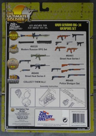 Ultimate Soldier WWII MG - 34 WEAPONS SET 1:6 scale 21st Century 2