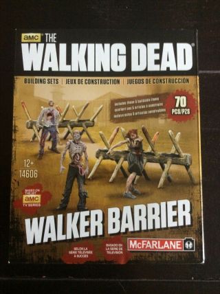 Mcfarlane Toys The Walking Dead Walker Barrier Building Set 14606