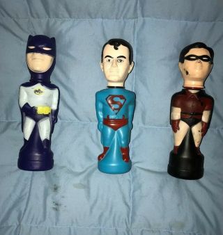 Vintage 1960’s Batman,  Robin And Superman Soakys