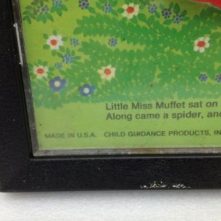 Vintage Questor LITTLE MISS MUFFET Child Guidance Plastic Magnetic PUZZLE 945 4