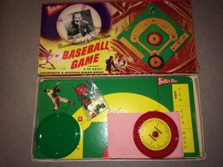 Vintage 1955 Dizzy Dean Board Game Baseball Batter - Rou Cardinals Complete Rare