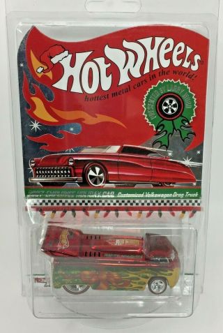 Hot Wheels 2007 Employee Holiday Car Volkswagen Drag Truck Gold Flame 134/200