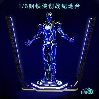 Toy - Box 1/6 Led Light Tron Legacy Iron Man Platform 12  Figure Scene Accessory