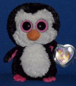 Ty Beanie Boos - Paddles The 6 " Penguin With Near - Tag