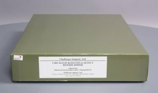 Challenger Imports 2352.  1S HO BRASS CB&Q Pioneer Zephyr Set LN/Box 7