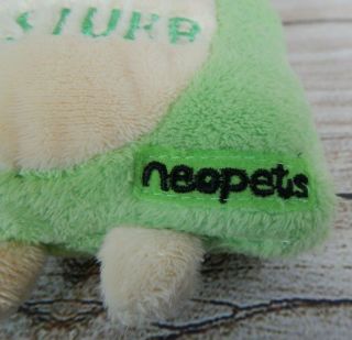 Neopets Toy Green Faellie Door Hanger Plushie 2004 Do Not Disturb Sign Rare 2