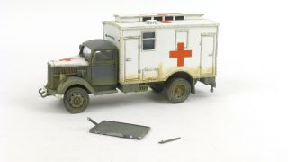 King & Country Ws258 World War Ii Waffen Ss Opel Blitz Field Ambulance - Broken